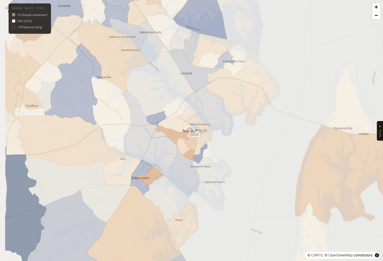 Census Tract Explorer map